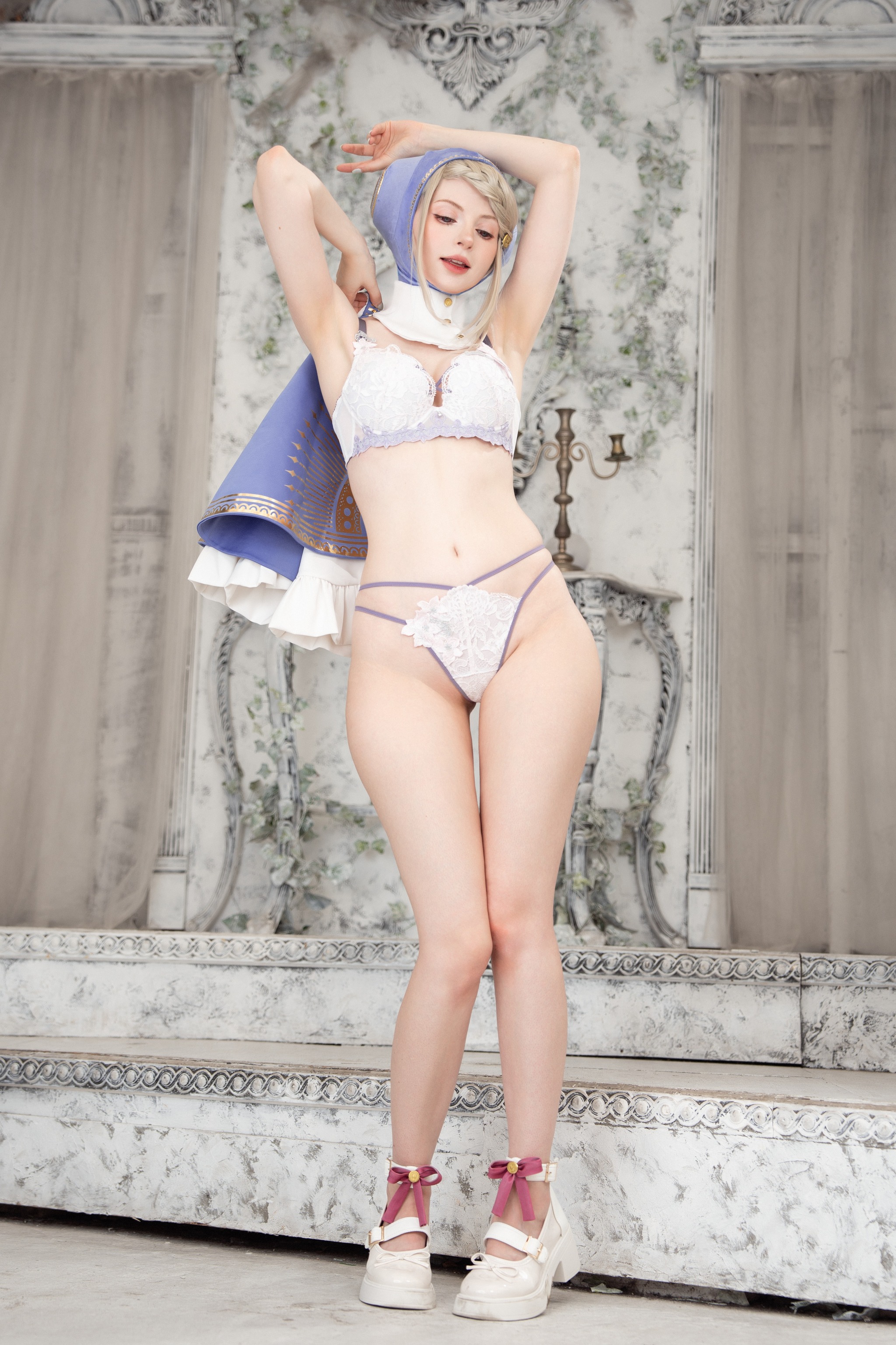 图片[1]-Peach milky – NO.048 Ingrid lingerie [21P]-XikXak